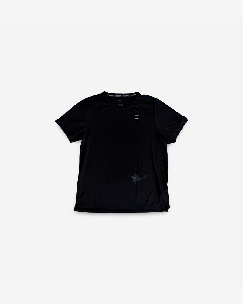 Classic black nike match shirt, used and signed