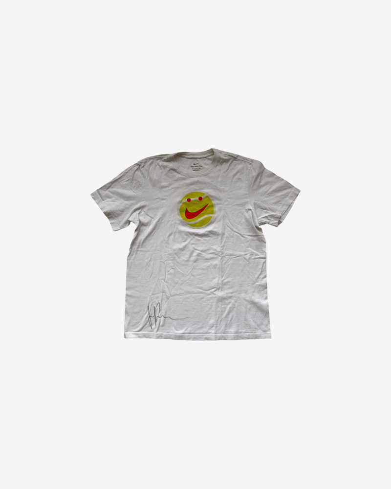 Signed and very used happy practice T-shirt