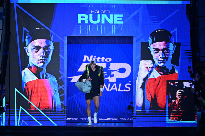 Signed Bag, mint green, used at Nitto Atp Finals