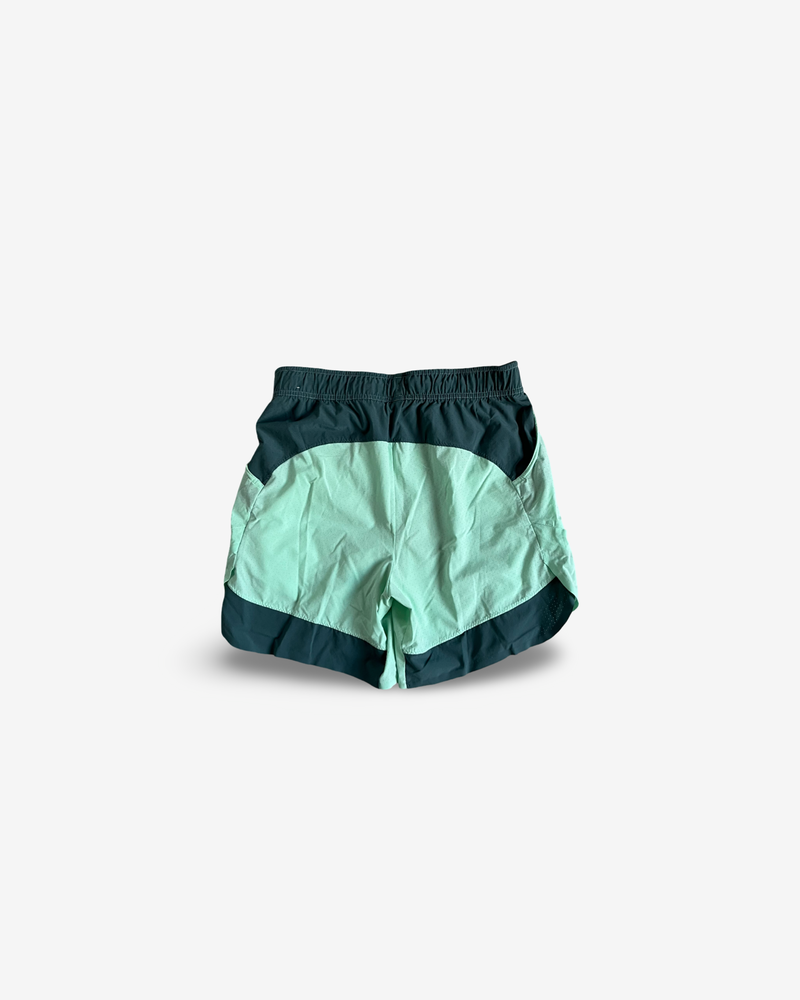 2 coloured match and practice shorts, signed