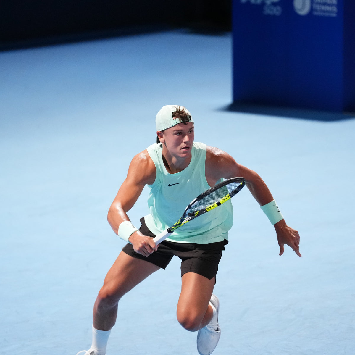 Signed match worn Cap, mint green #2