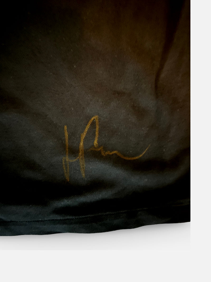 Signed Black Polo with unique Nike logo from Wimbledon collection
