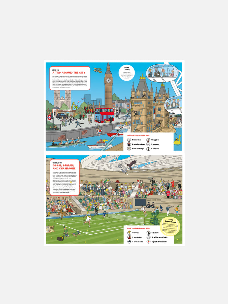 Unique tennis search and find Book - “Where is Holger Rune - in a world full of tennis”