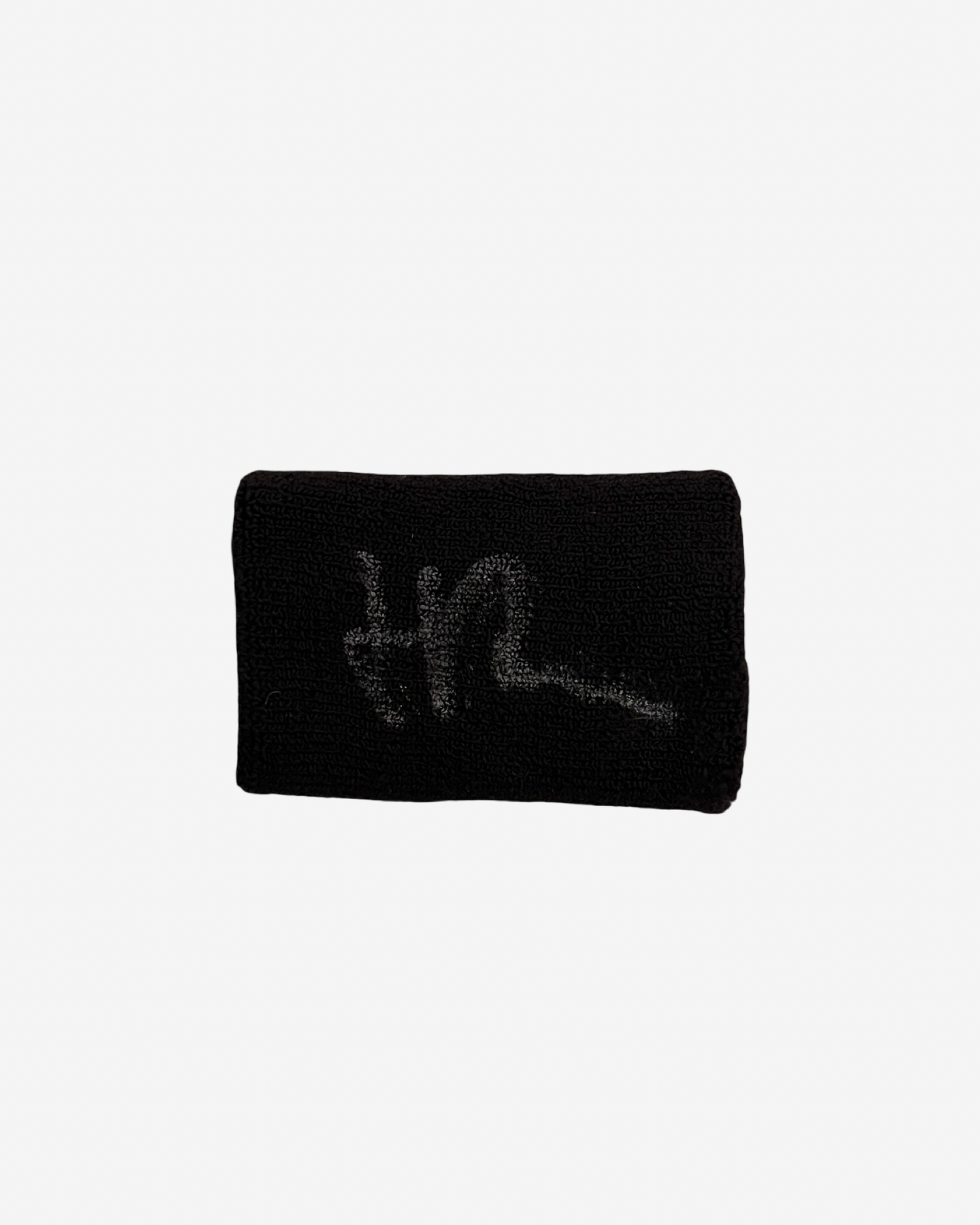 One used black wristband, signed
