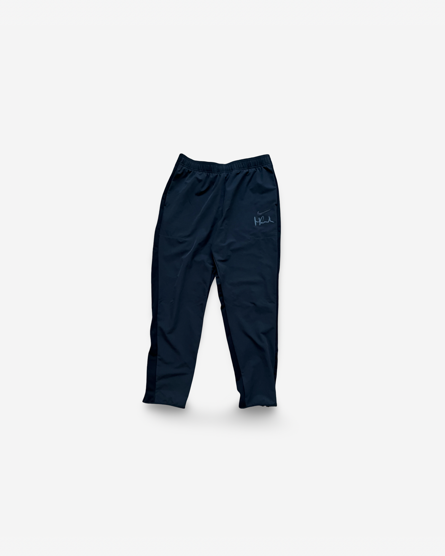 Black training pants, signed