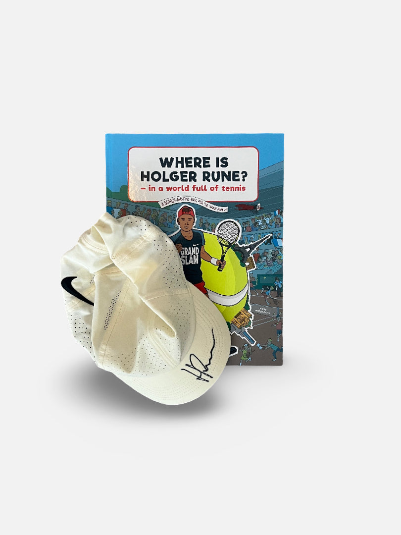 Set of signed cap used by Holger in match and book #4