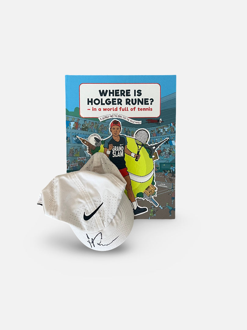 Set of signed cap used by Holger in match and book #8