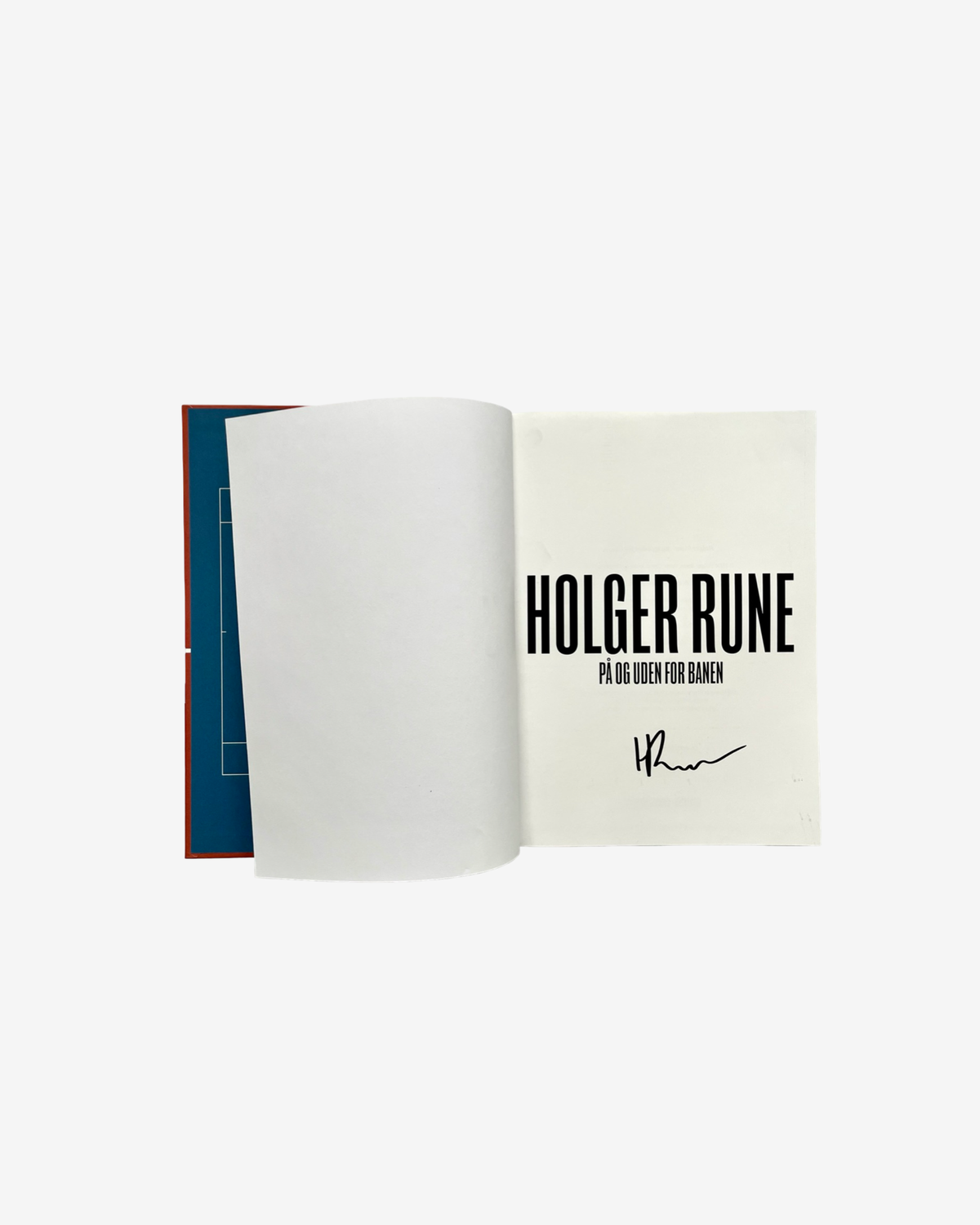 Holger Rune – På og uden for banen, Signeret Bog – Dansk Udgave