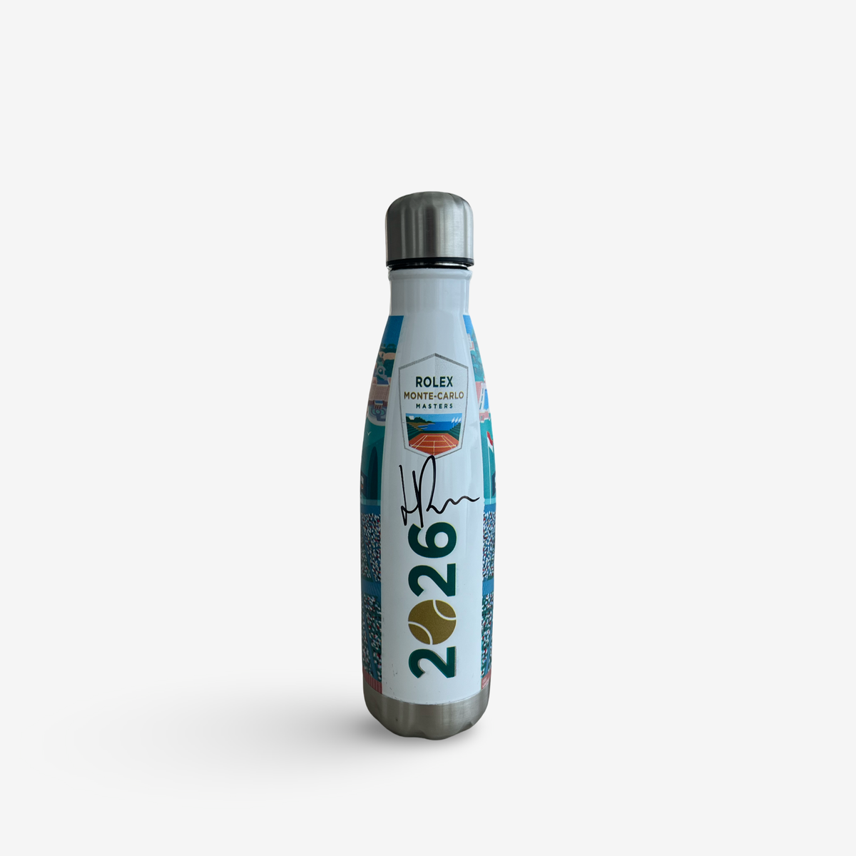 Drink bottle Monte Carlo masters, signed
