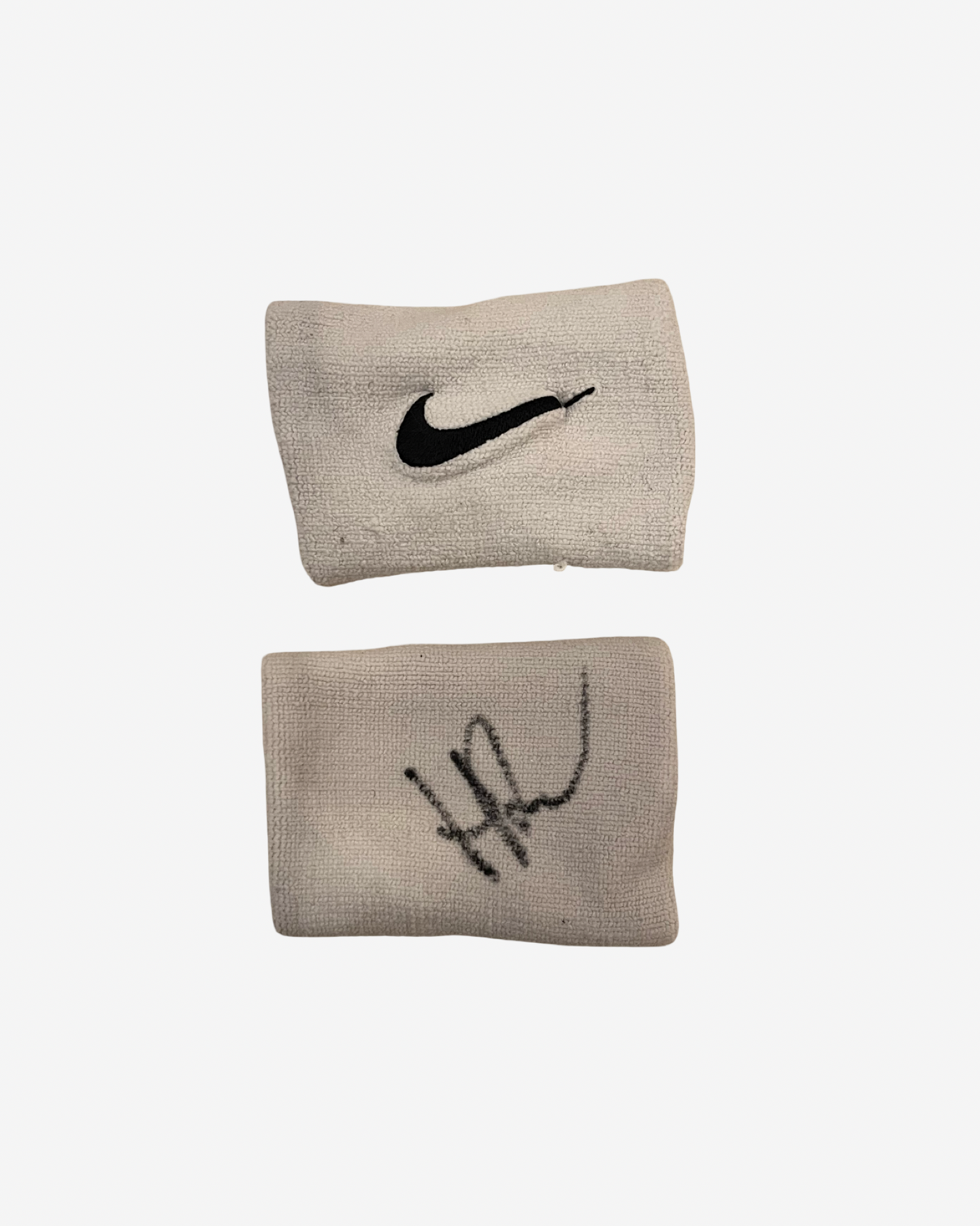 Pair of signed match used wristbands