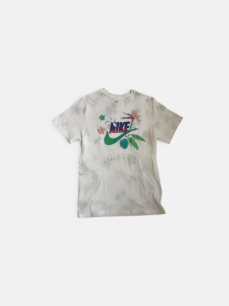 Signed happy vibe pattern t-shirt