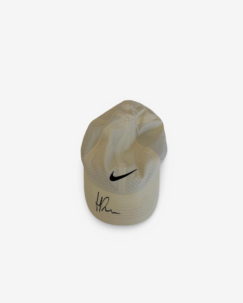 Signed beige cap from Roland Garros