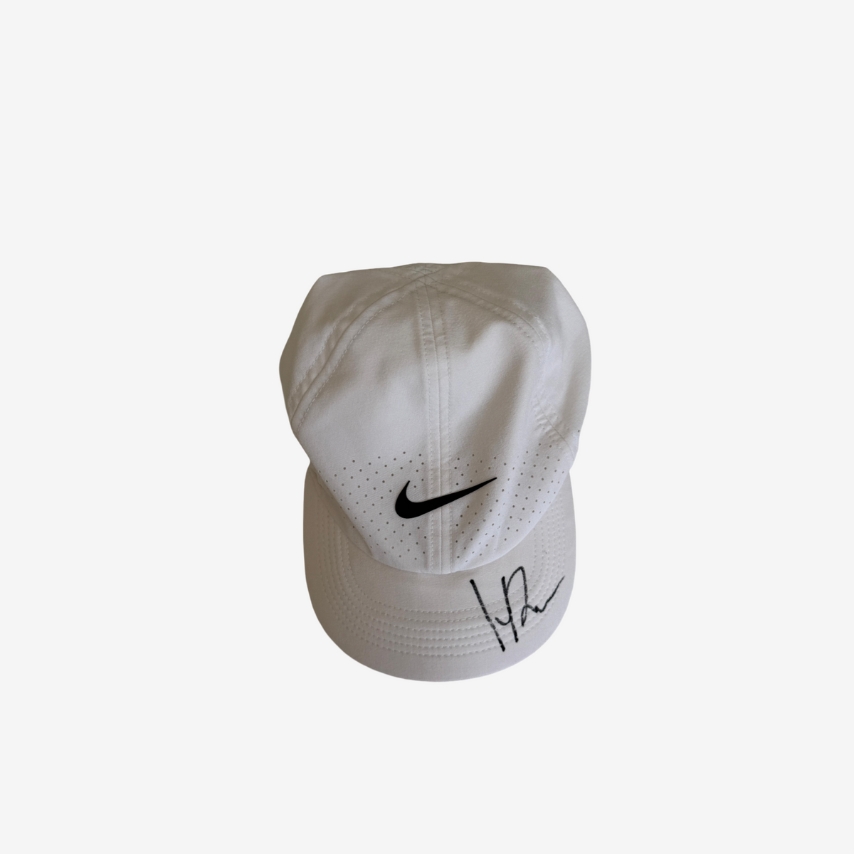 Signed white cap