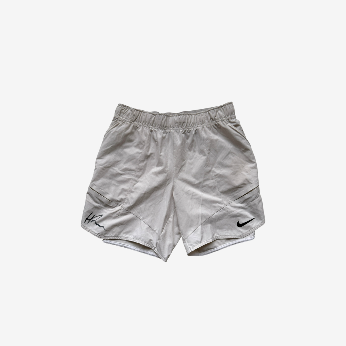 Signed white shorts - short model, very used
