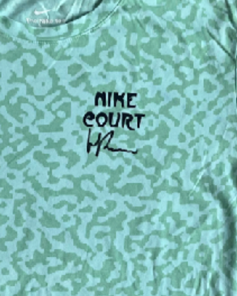 Super soft mint green RG collection practice shirt, signed