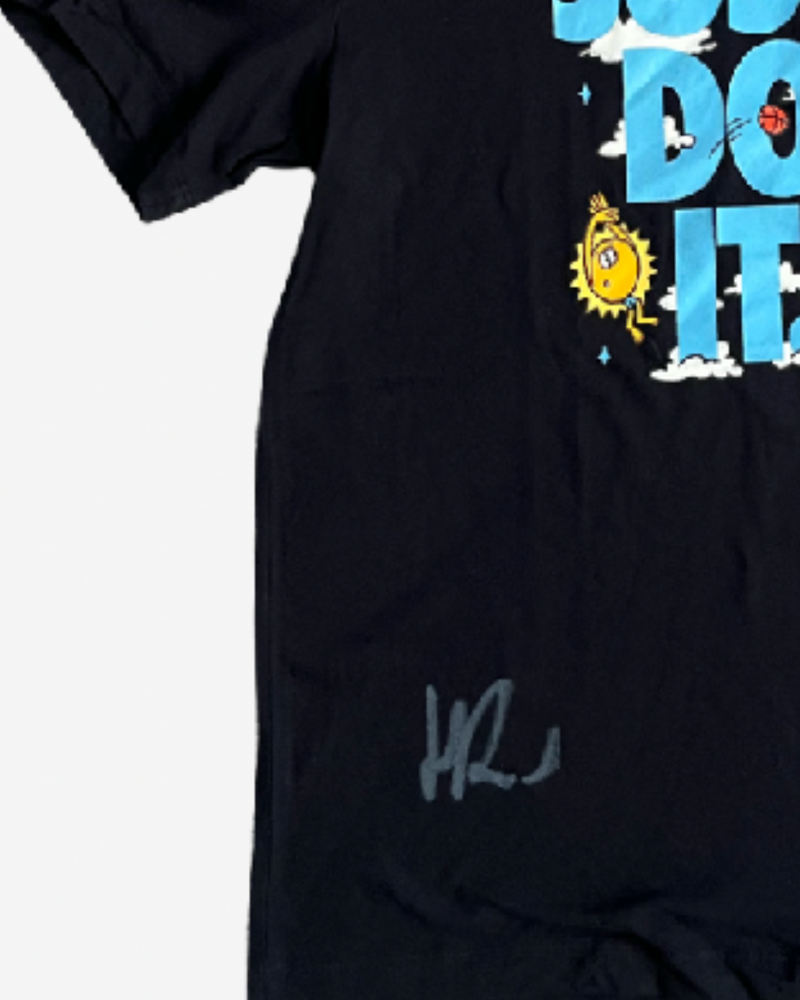 Black, Just do it practice shirt, signed
