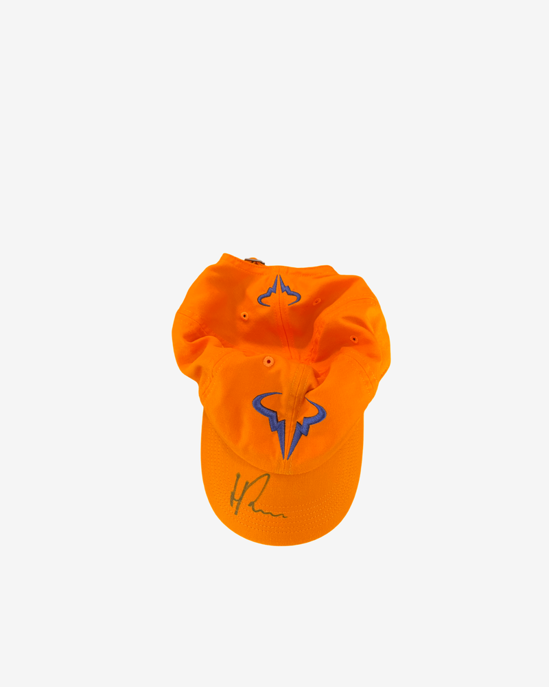 Orange Rafa cap 🧡 used in practice, signed