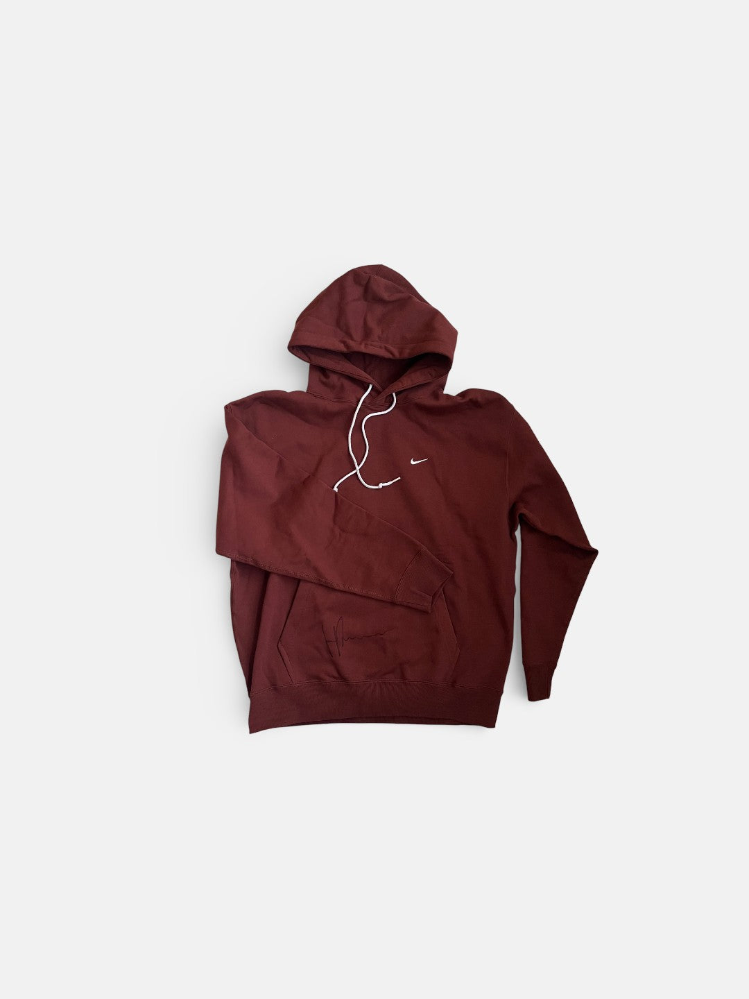 Signed burgundy hoodie