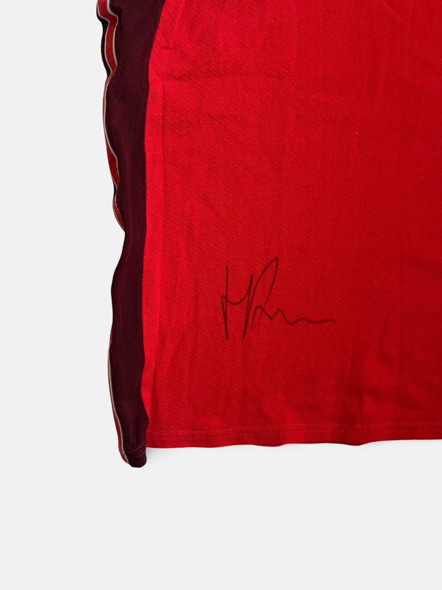 Signed iconic red sleeveless shirt