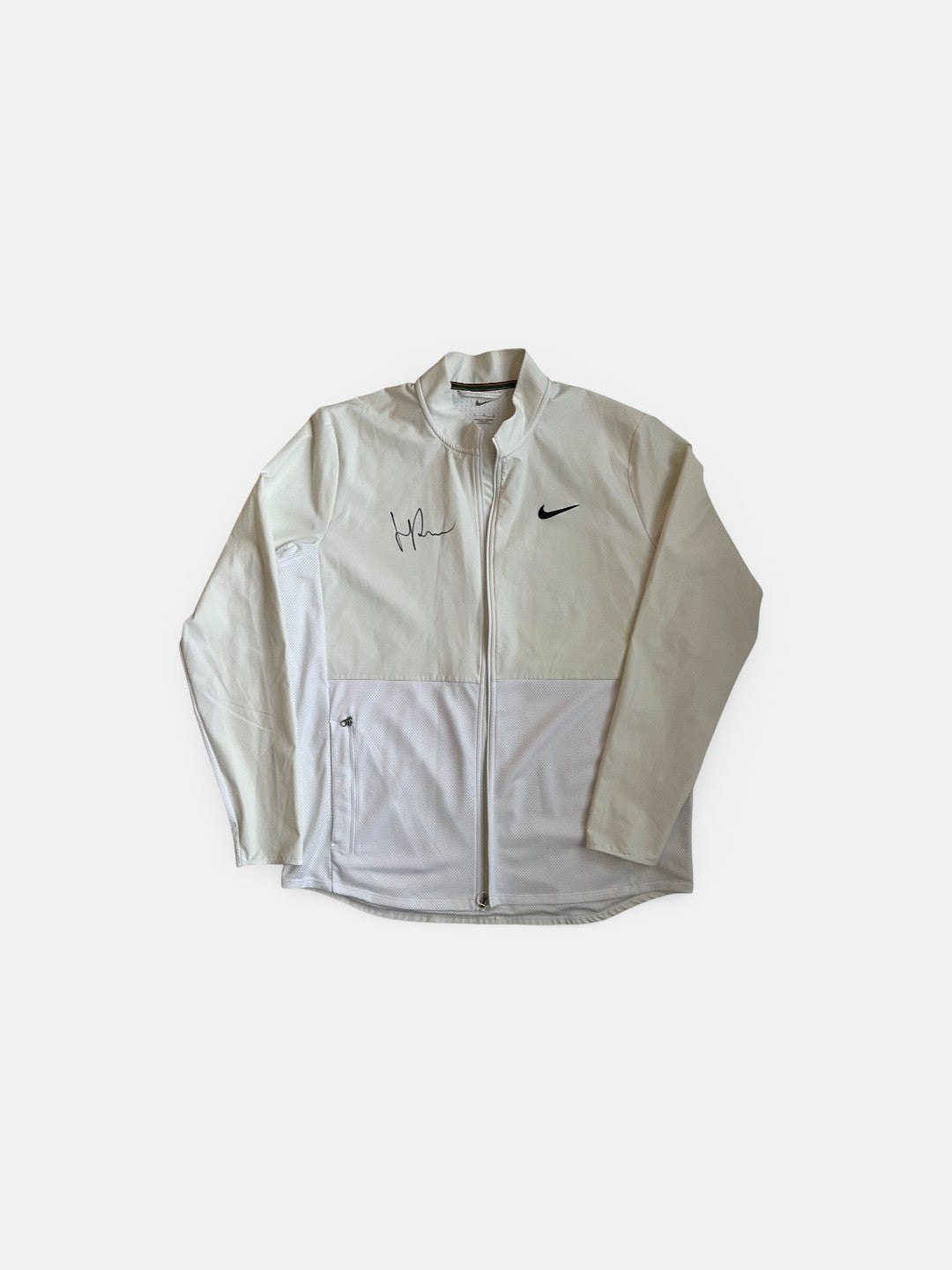 Signed track suit jacket white/beige