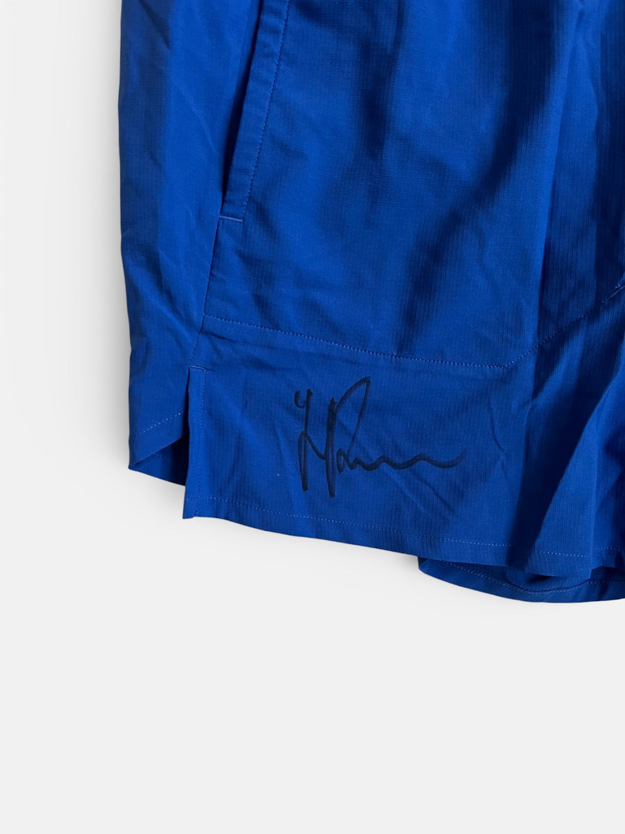 Signed super short running shorts