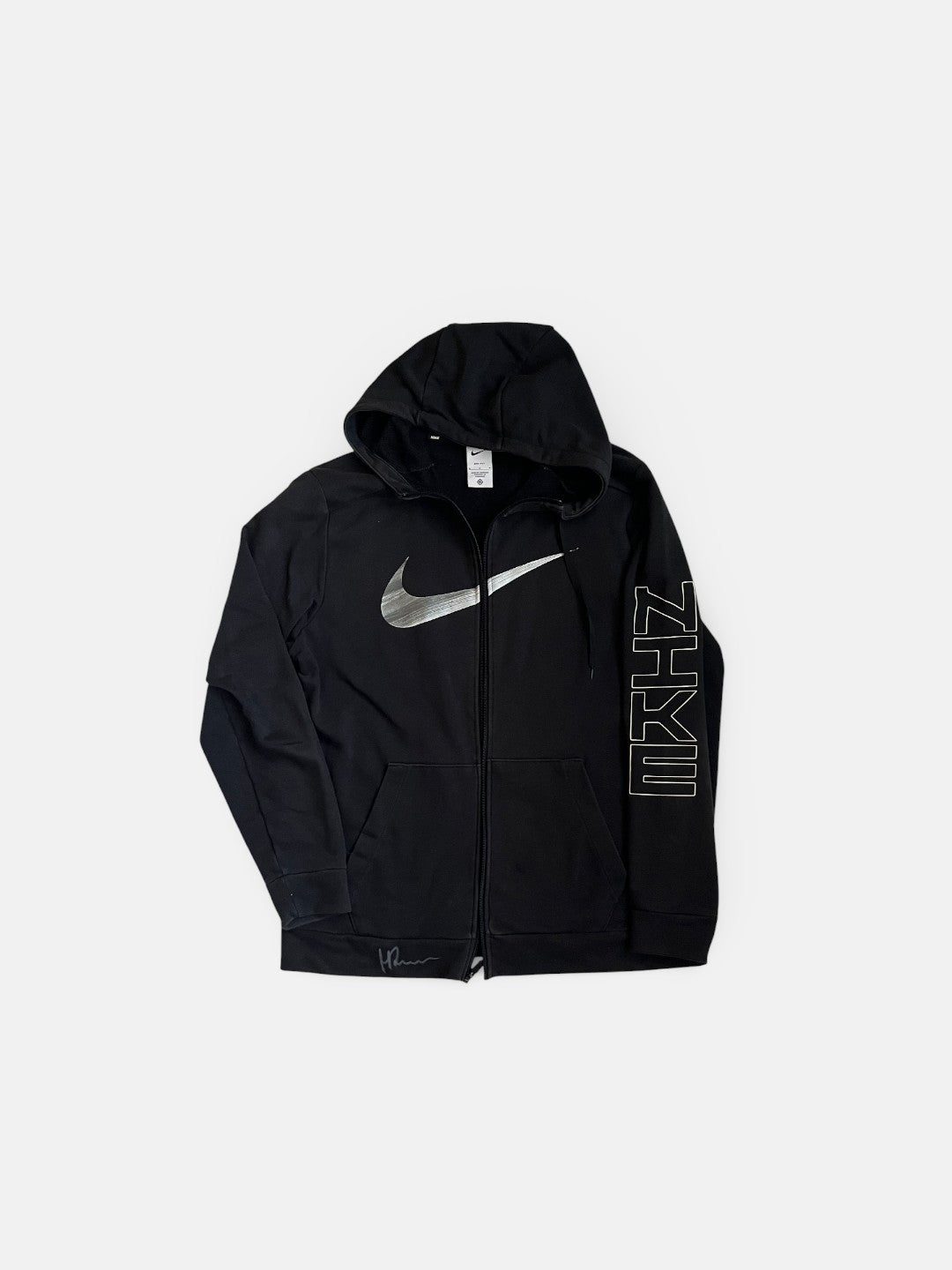 Signed zipper hoodie