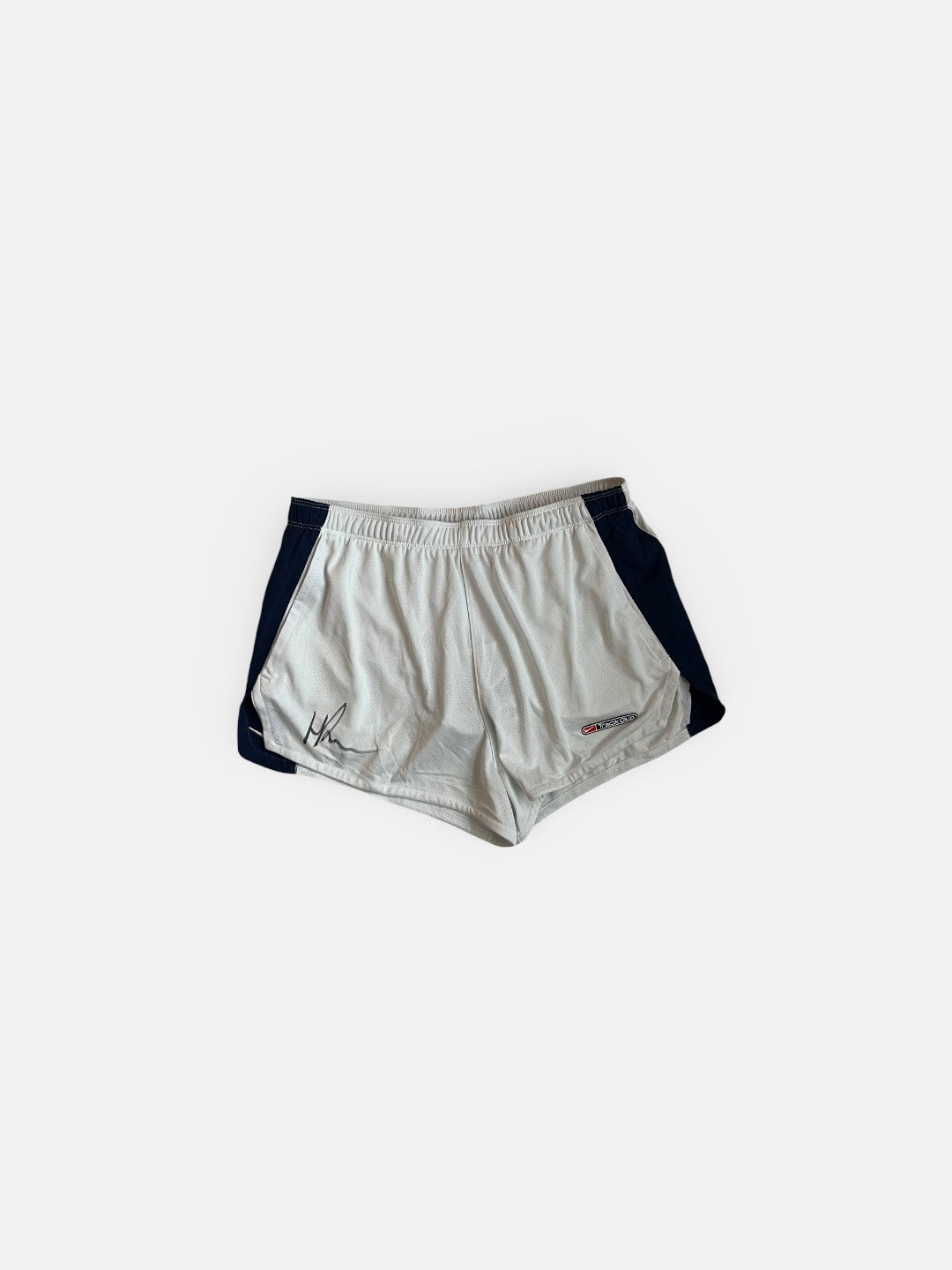 Signed retro ultra short running shorts