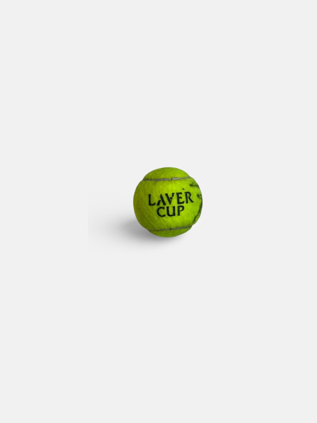 Signed and match used tennis ball Laver Cup