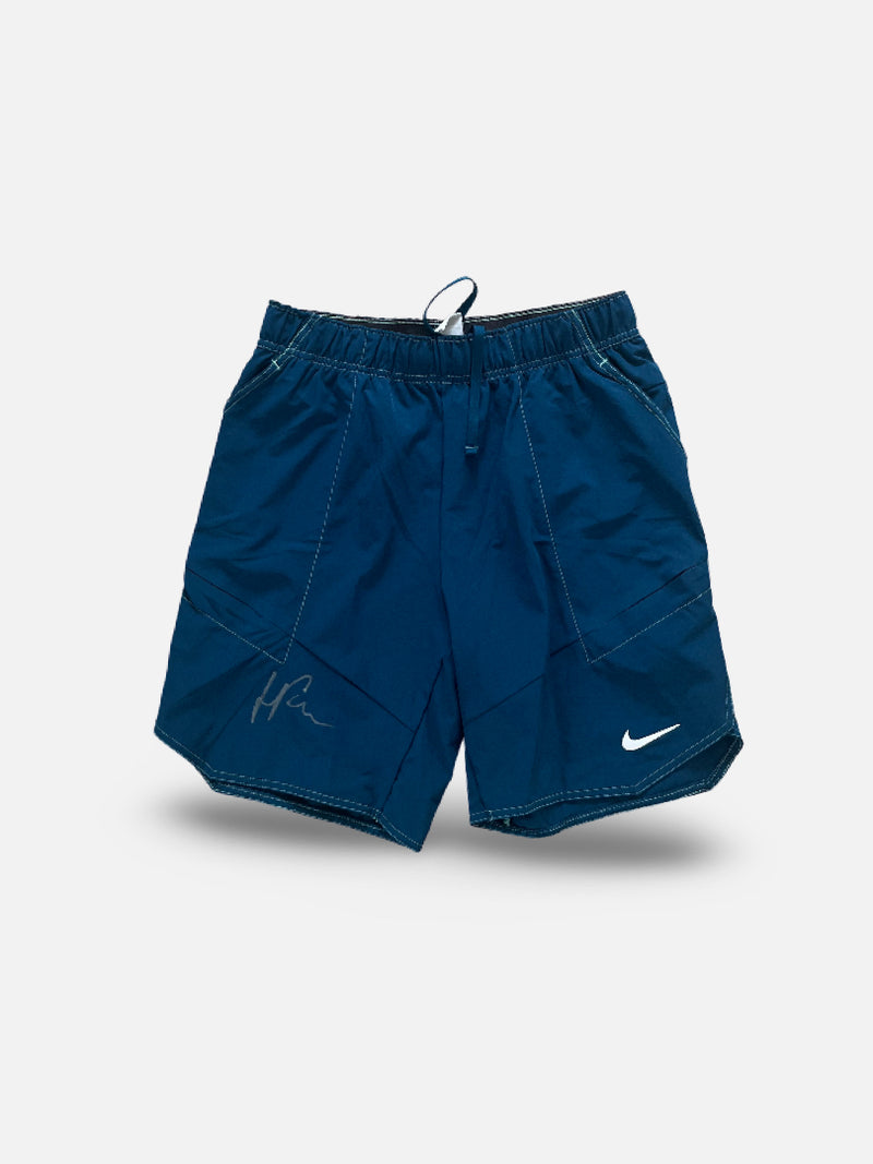 Signed Match Shorts Blue #2