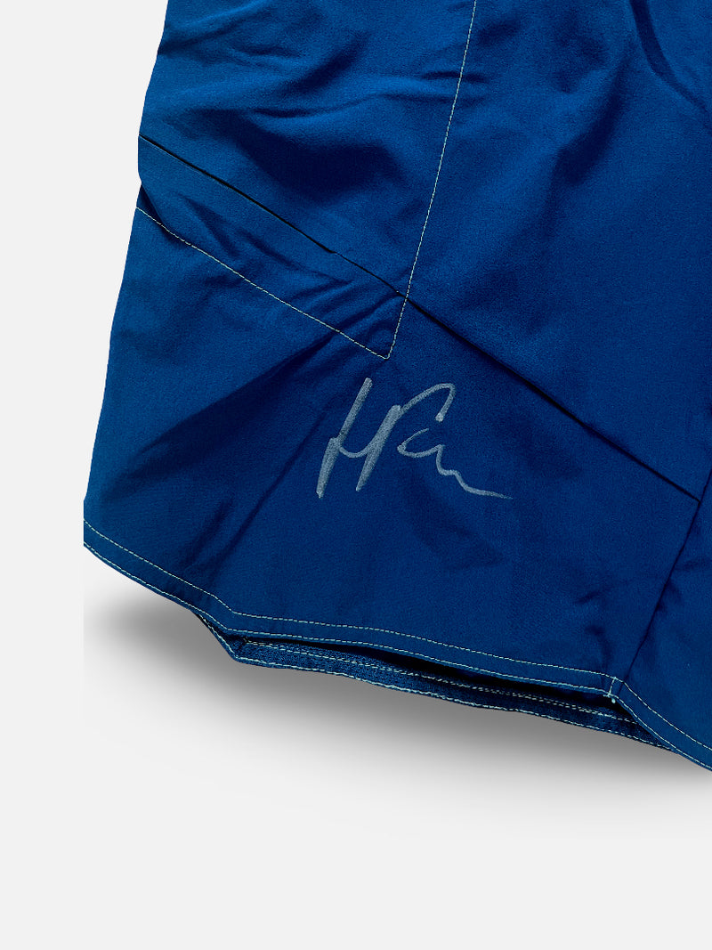 Signed Match Shorts Blue #2