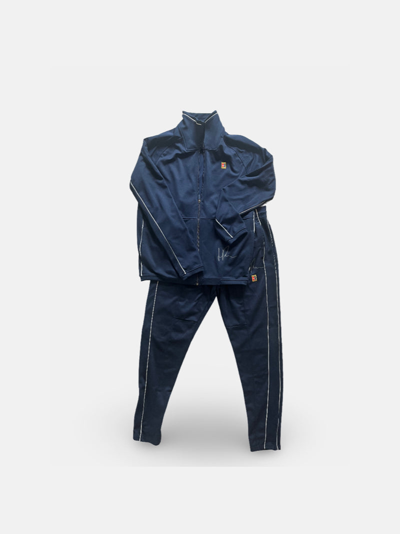 Signed retro Usopen tracksuit Navy