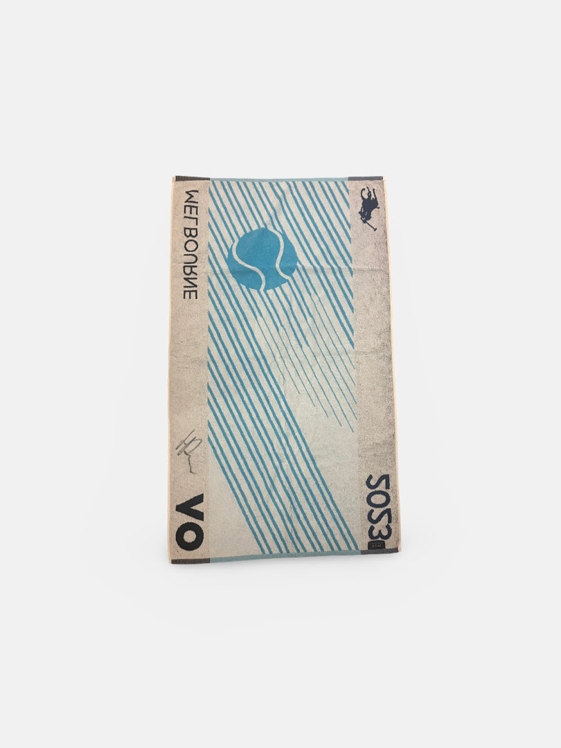 Signed AO towel 2023, blue