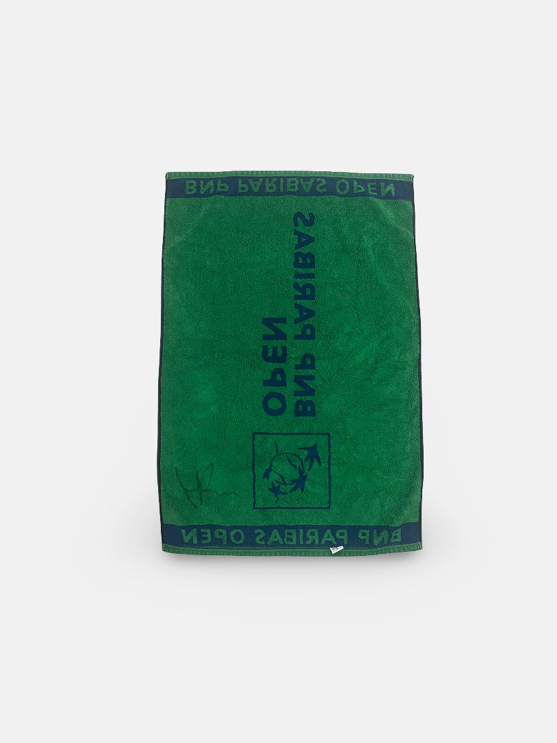 Signed towel used at BNP Paribas Indian Wells