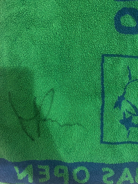 Signed towel used at BNP Paribas Indian Wells