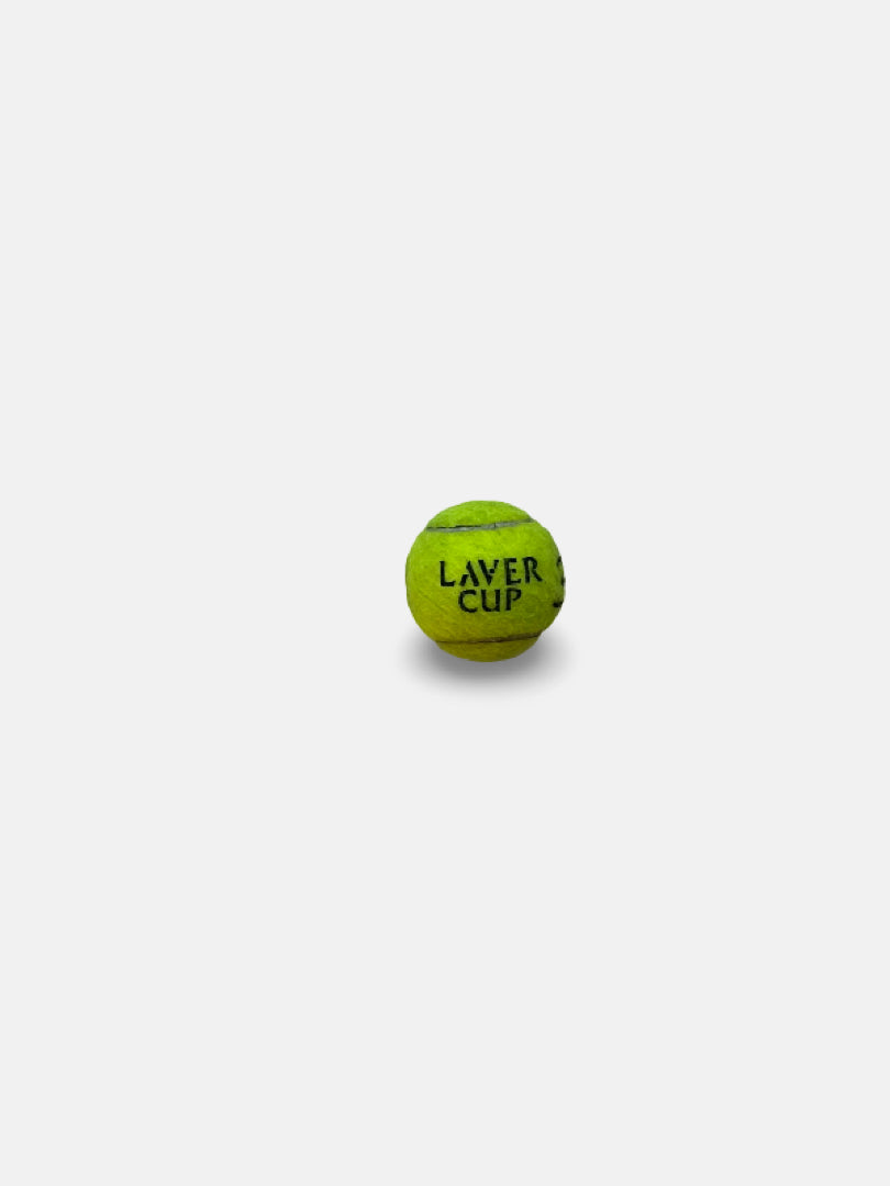 Signed match used tennis ball, from LAVER Cup