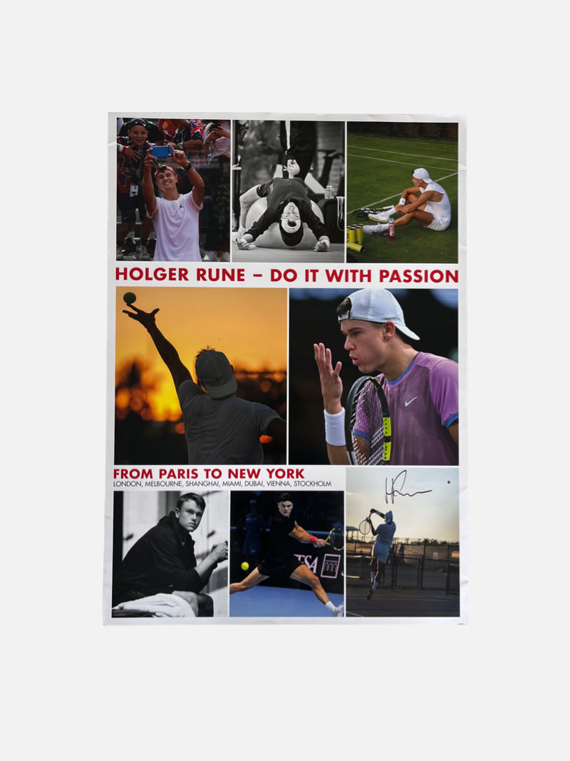 Signed tennis Poster - Do it with Passion