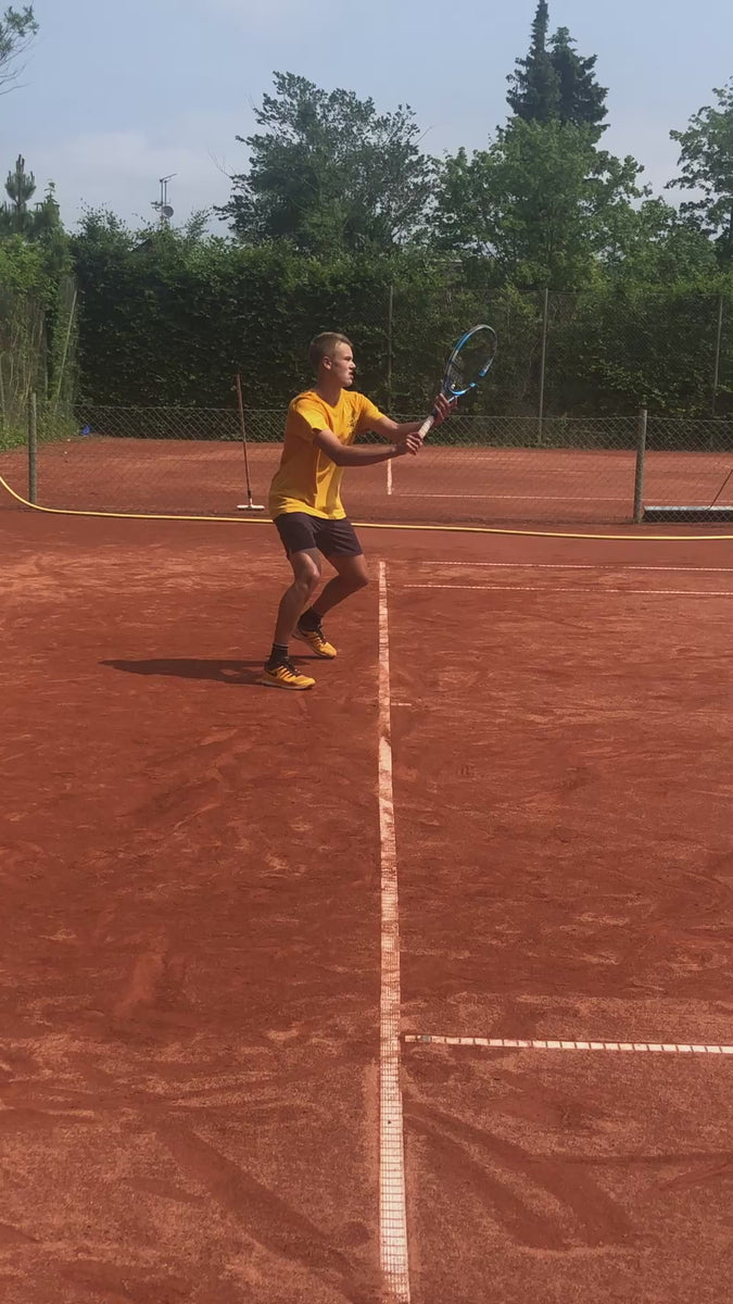 Practice shirt, Roland Garros, mustard color, signed